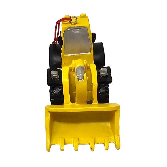 Yellow Front End Construction Loader Heavy Equipment Resin Ornament - Picture 4 of 4